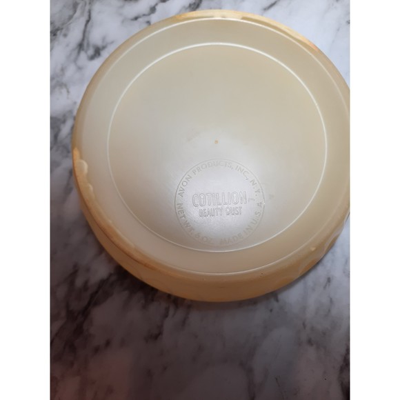 Vintage Avon Cotillion Beauty Powder Box Plastic - Picture 6 of 6